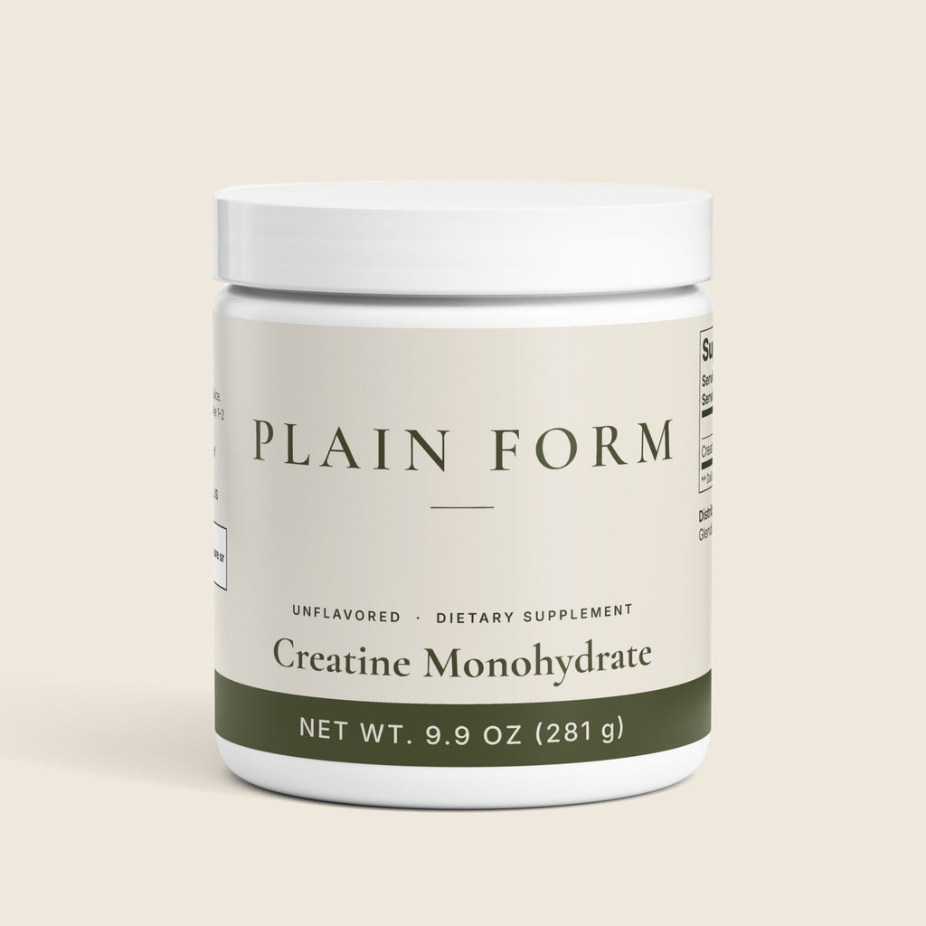 Plain Form Creatine Monohydrate jar