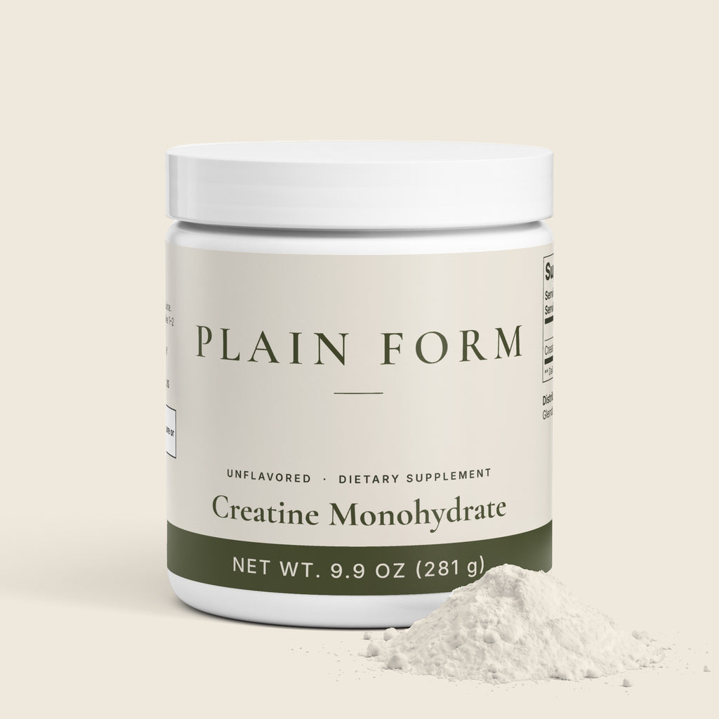 Plain Form Creatine Monohydrate jar