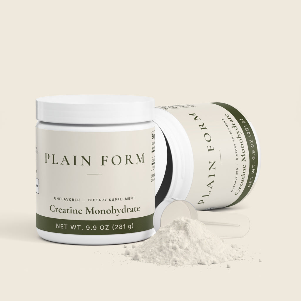 Plain Form Creatine Monohydrate jar