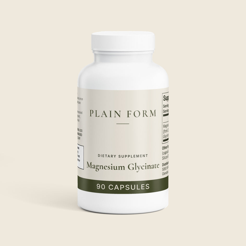 Plain Form Magnesium Glycinate bottle